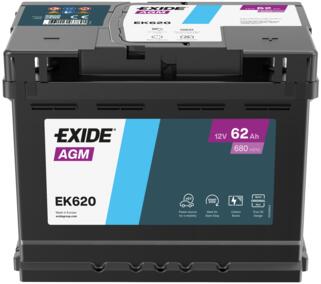 BAT EXIDE AGM 12V/62AH 680A L2B13